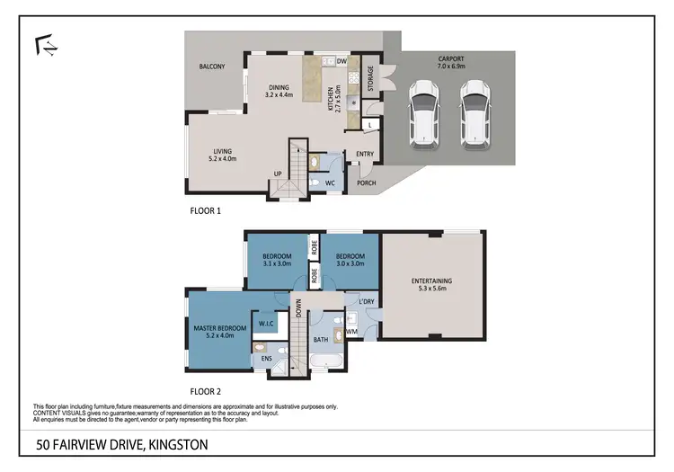 Floorplan of Homely house listing, 50 Fairview Drive, Kingston TAS 7050