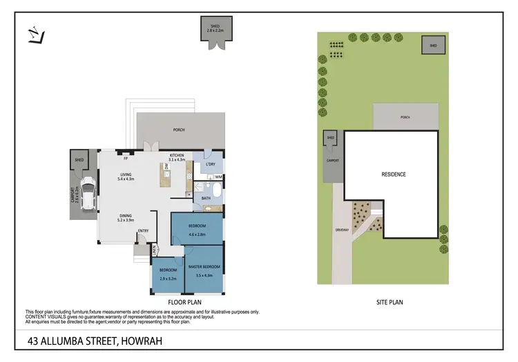 Floorplan of Homely house listing, 43 Allumba Street, Howrah TAS 7018