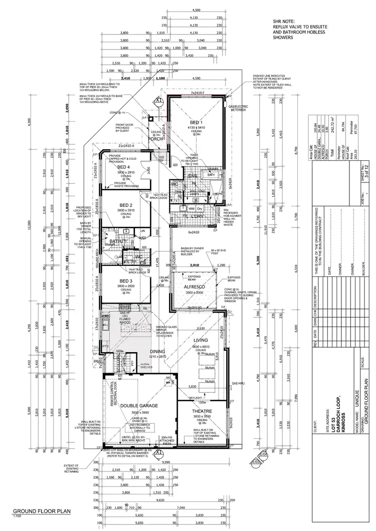 Floorplan of Homely house listing, 12 Darroch Loop, Kinross WA 6028