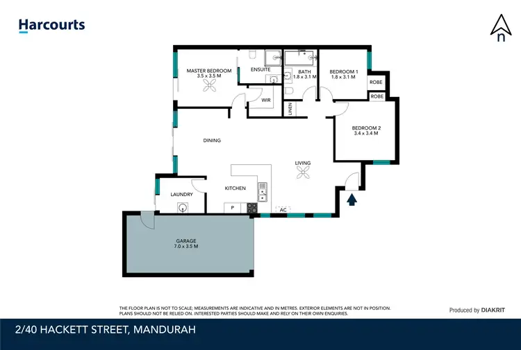 Floorplan of Homely house listing, 2/40 Hackett Street, Mandurah WA 6210