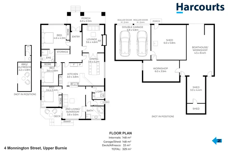 Floorplan of Homely house listing, 4 Monnington Street, Upper Burnie TAS 7320