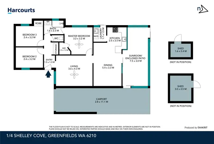 Floorplan of Homely house listing, 1/4 Shelley Cove, Greenfields WA 6210