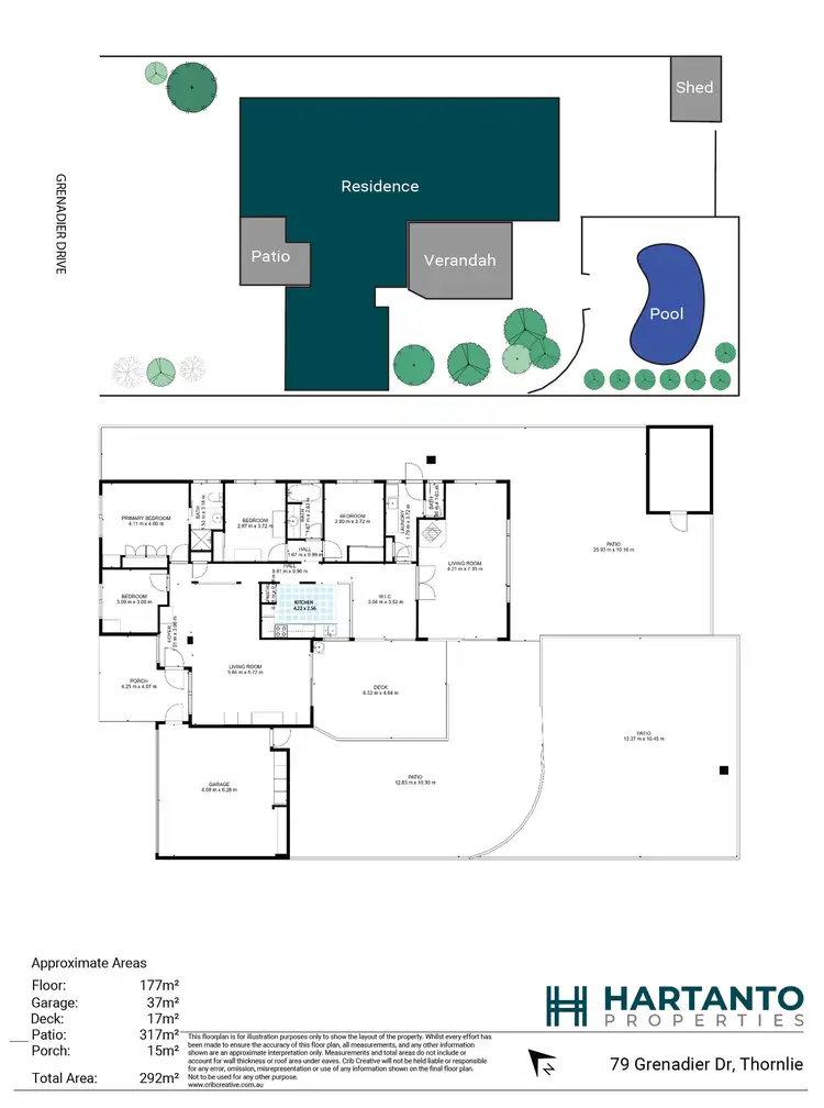 Floorplan of Homely house listing, 79 Grenadier Drive, Thornlie WA 6108