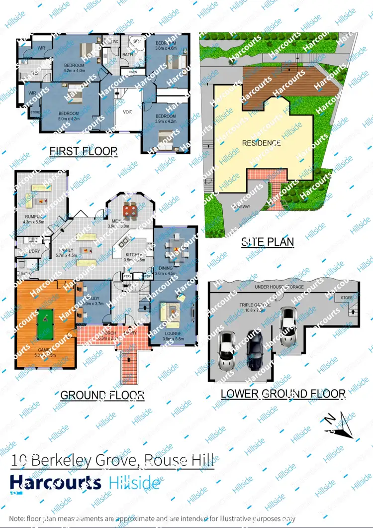 Floorplan of Homely house listing, 10 Berkeley Grove, Rouse Hill NSW 2155