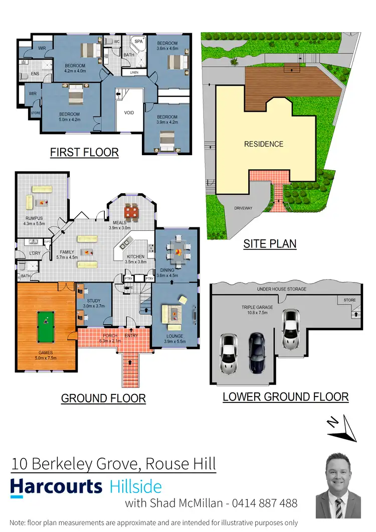 Floorplan of Homely house listing, 10 Berkeley Grove, Rouse Hill NSW 2155