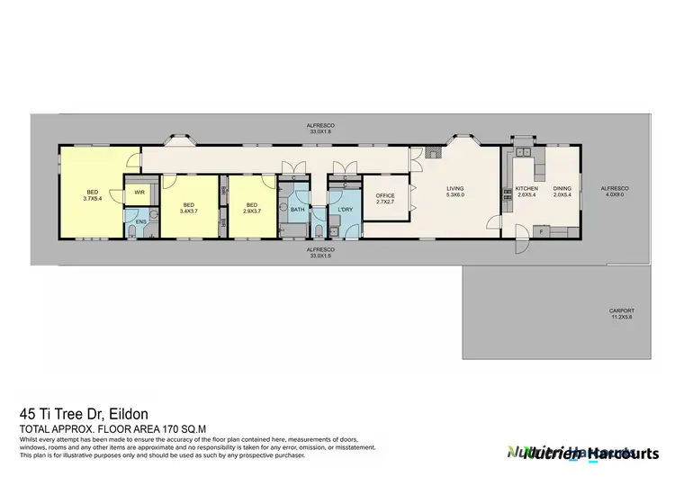 Floorplan of Homely house listing, 45 Ti Tree Drive, Eildon VIC 3713