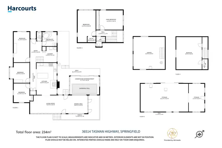 Floorplan of Homely house listing, 36514 Tasman Highway, Springfield TAS 7260