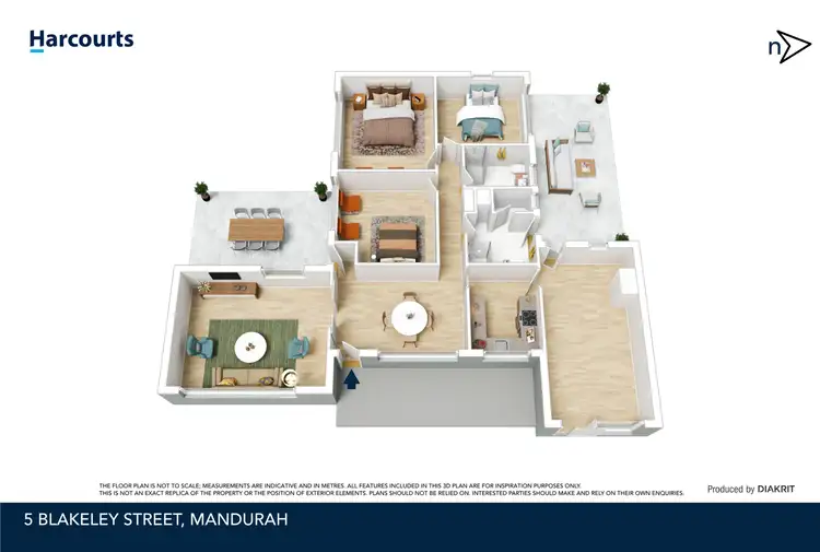Floorplan of Homely house listing, 5 Blakeley Street, Mandurah WA 6210