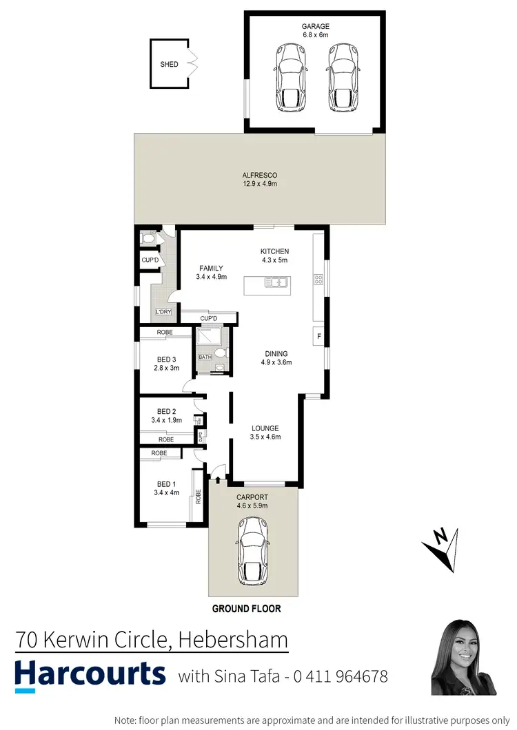 Floorplan of Homely house listing, 70 Kerwin Circle, Hebersham NSW 2770