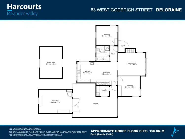 Floorplan of Homely house listing, 83 West Goderich Street, Deloraine TAS 7304