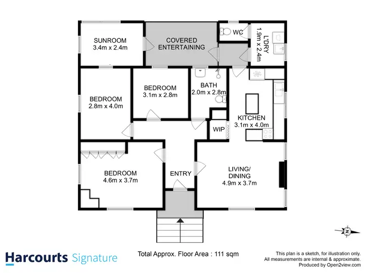 Floorplan of Homely house listing, 52 Fletcher Avenue, Moonah TAS 7009