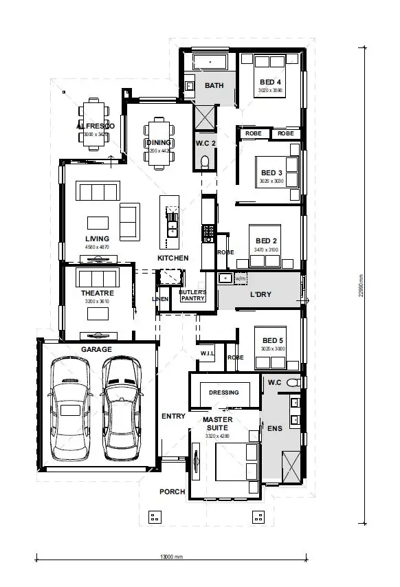 Floorplan of Homely house listing, 3 Dhilba Crescent, Andrews Farm SA 5114