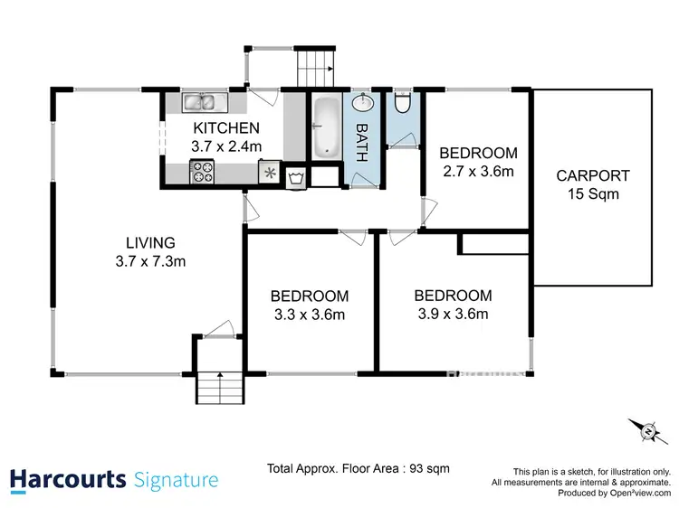 Floorplan of Homely house listing, 36 Belgrave Street, Claremont TAS 7011