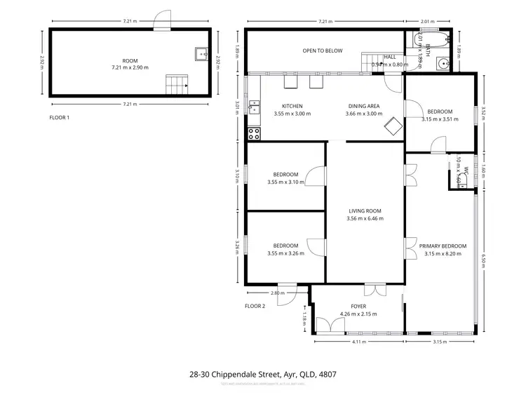 Floorplan of Homely house listing, 28-30 Chippendale Street, Ayr QLD 4807