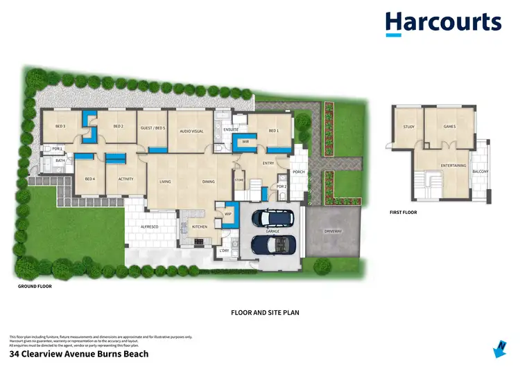 Floorplan of Homely house listing, 34 Clearview Avenue, Burns Beach WA 6028