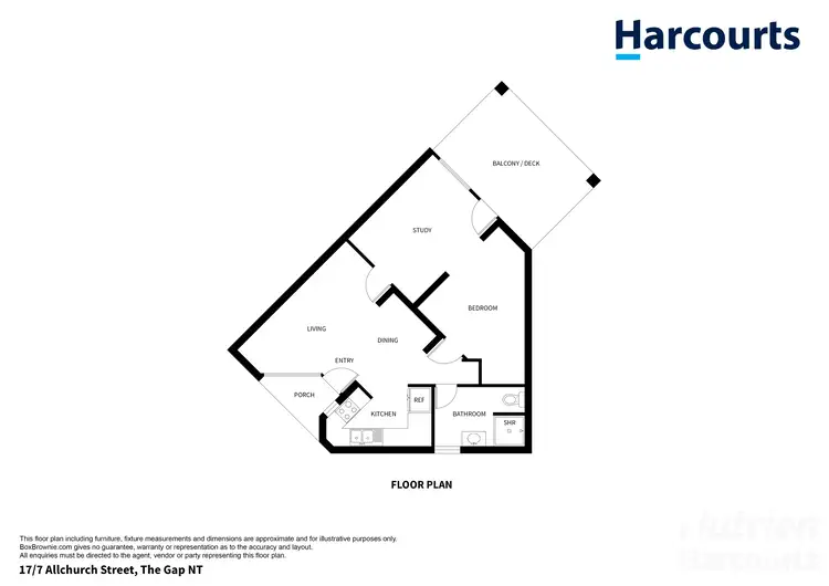 Floorplan of Homely unit listing, 17/7 Allchurch Street, The Gap NT 870