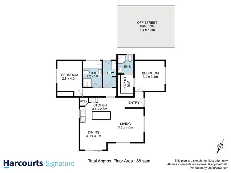 Floorplan of Homely house listing, 4 Danes Avenue, Rokeby TAS 7019