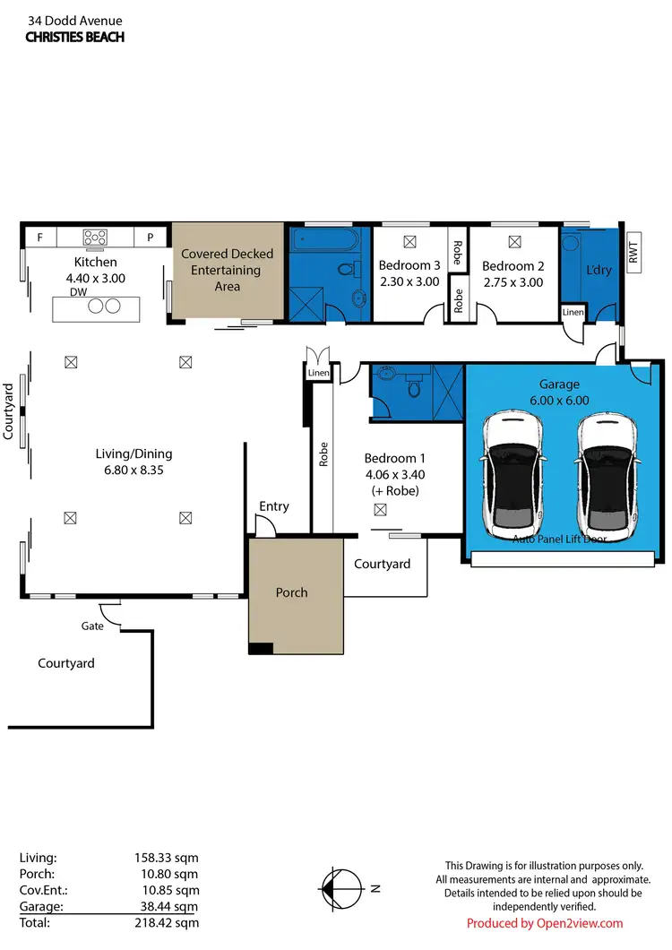 Floorplan of Homely house listing, 34 Dodd Avenue, Christies Beach SA 5165
