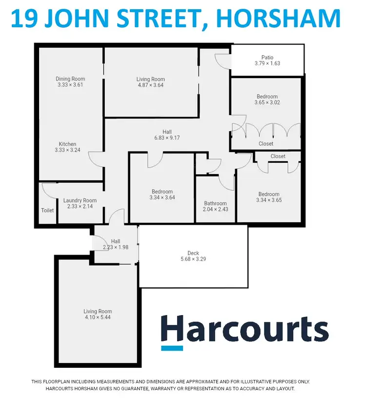 Floorplan of Homely house listing, 19 John Street, Horsham VIC 3400