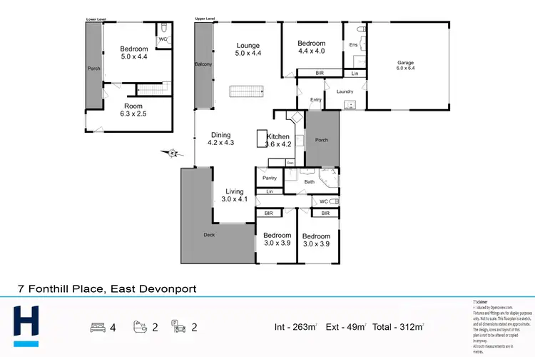 Floorplan of Homely house listing, 7 Fonthill Place, East Devonport TAS 7310
