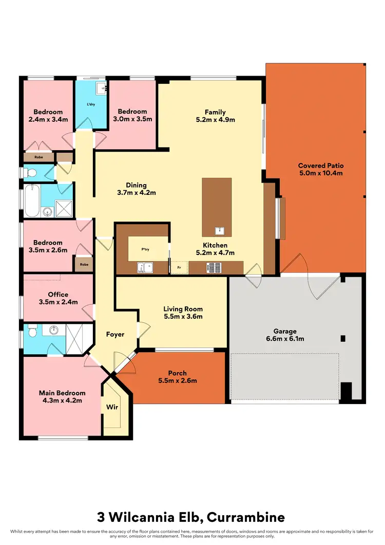 Floorplan of Homely house listing, 3 Wilcannia Elbow, Currambine WA 6028