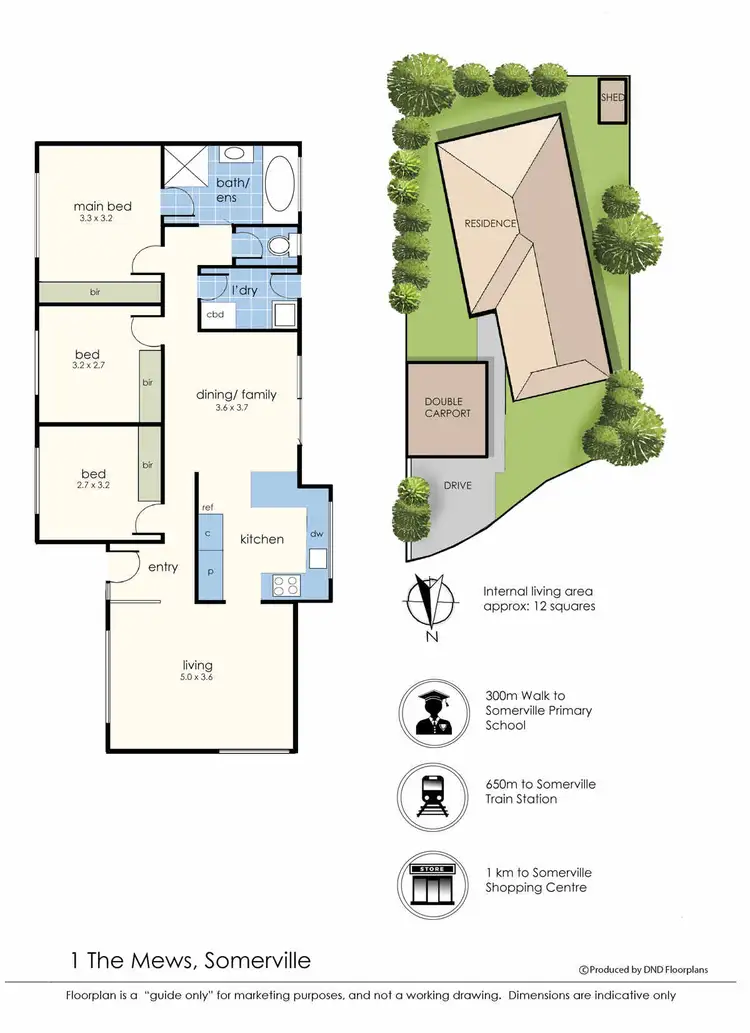 Floorplan of Homely house listing, 1 The Mews, Somerville VIC 3912