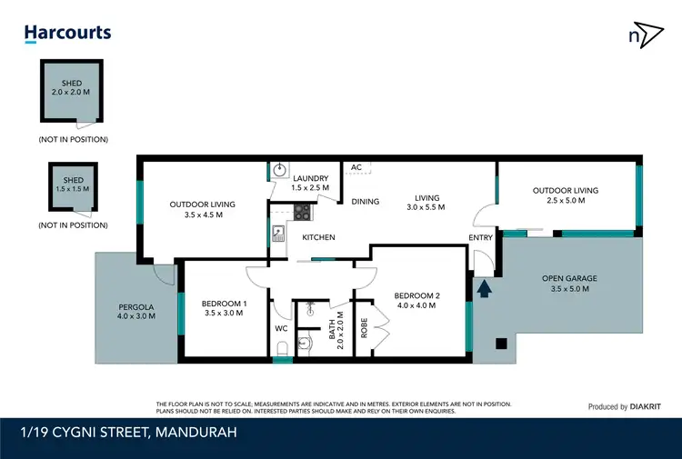 Floorplan of Homely house listing, 1/19 Cygni Street, Mandurah WA 6210