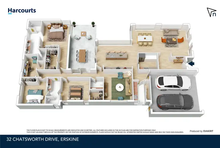 Floorplan of Homely house listing, 32 Chatsworth Drive, Erskine WA 6210