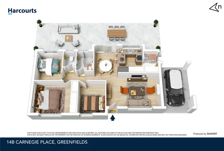 Floorplan of Homely unit listing, 14B Carnegie Place, Greenfields WA 6210