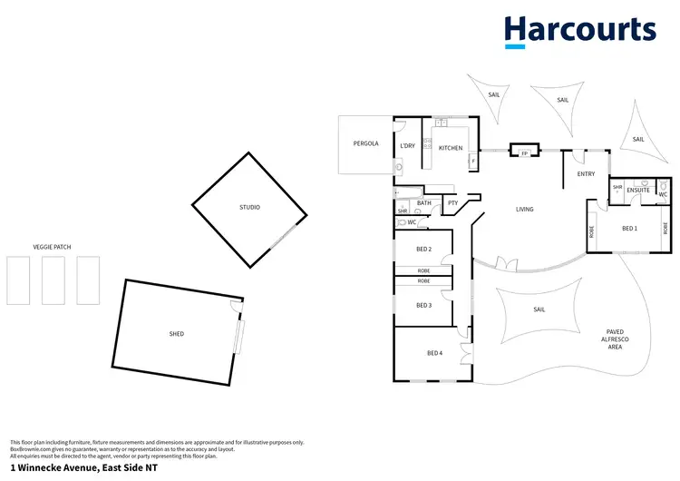Floorplan of Homely house listing, 1 Winnecke Avenue, East Side NT 870