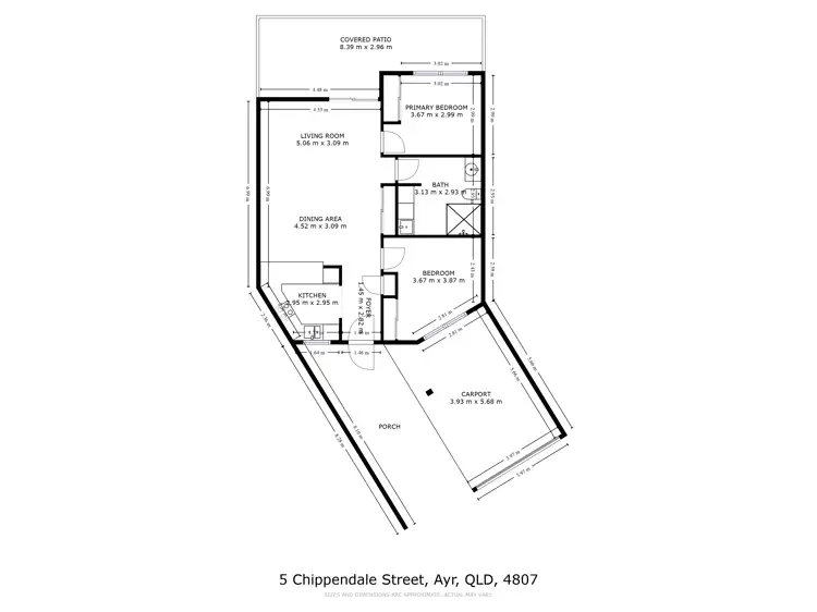 Floorplan of Homely unit listing, 7/5 Chippendale Street, Ayr QLD 4807