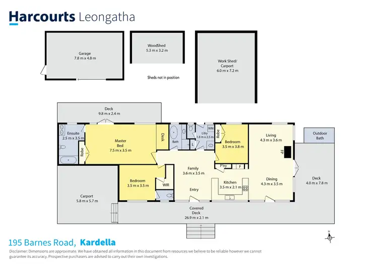 Floorplan of Homely rural property listing, 195 Barnes Road, Kardella South VIC 3950