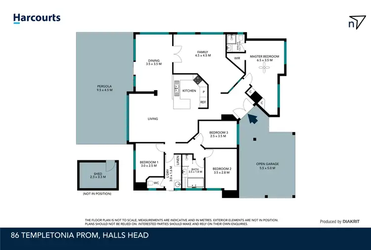 Floorplan of Homely house listing, 86 Templetonia Promenade, Halls Head WA 6210