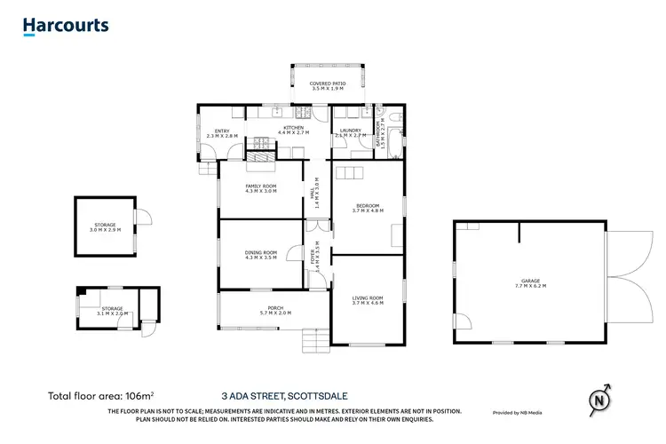Floorplan of Homely house listing, 3 Ada Street, Scottsdale TAS 7260