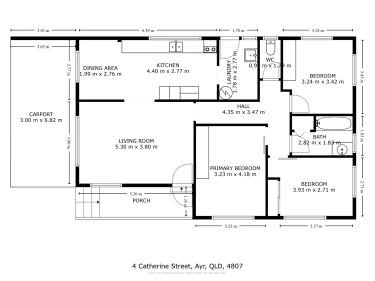 Floorplan of Homely house listing, 4 Catherine Street, Ayr QLD 4807