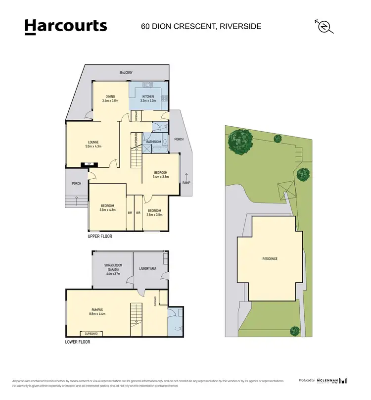 Floorplan of Homely house listing, 60 Dion Crescent, Riverside TAS 7250