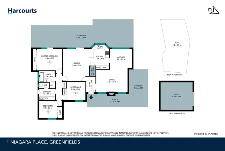 Floorplan of Homely house listing, 1 Niagara Place, Greenfields WA 6210