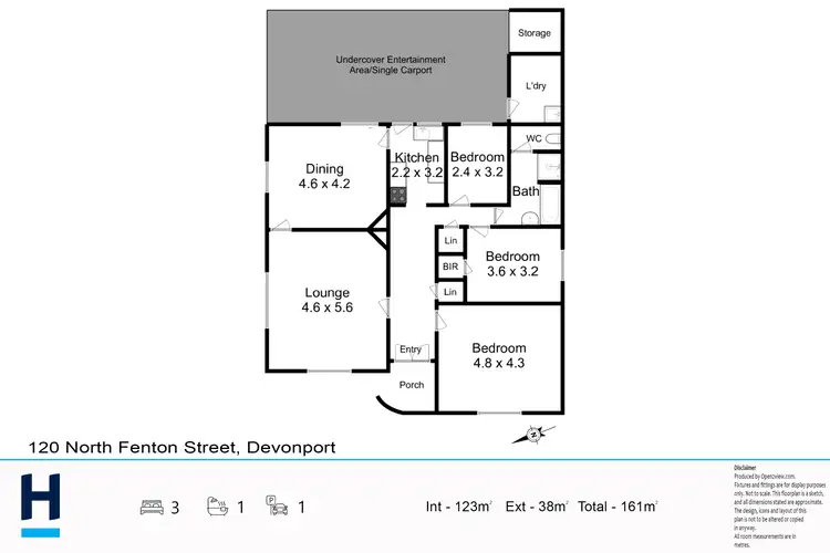Floorplan of Homely house listing, 120 North Fenton Street, Devonport TAS 7310