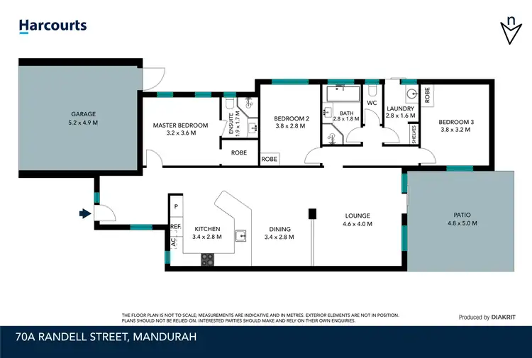 Floorplan of Homely house listing, 70A Randell Street, Mandurah WA 6210