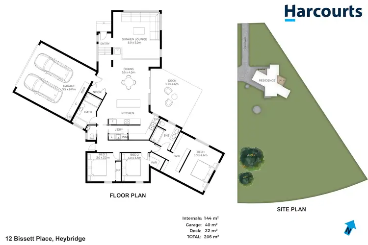 Floorplan of Homely house listing, 12 Bissett Place, Heybridge TAS 7316