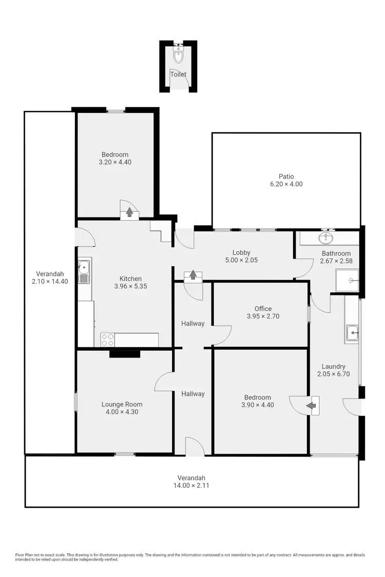Floorplan of Homely house listing, 10 Collins Street, Peterborough SA 5422