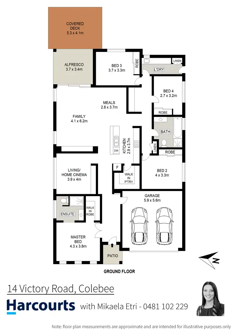 Floorplan of Homely house listing, 14 Victory Road, Colebee NSW 2761