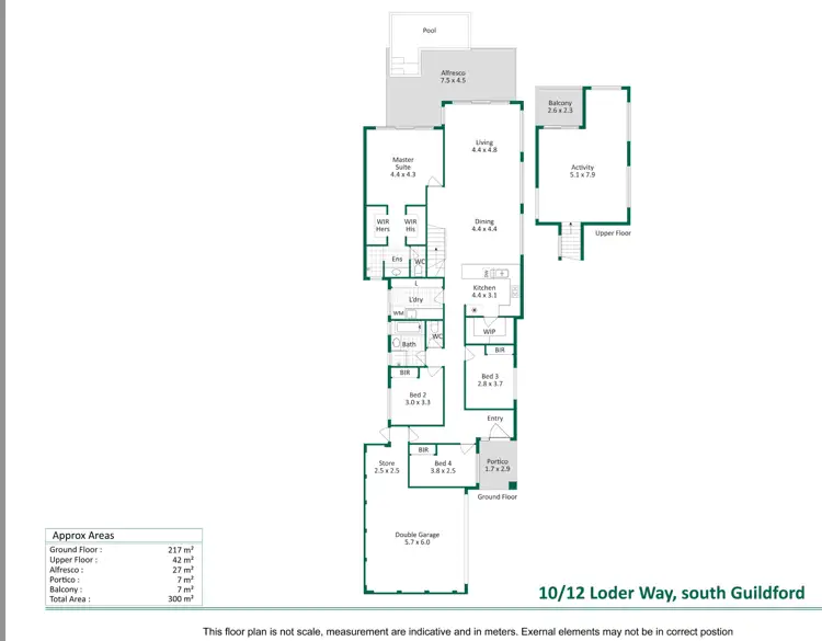 Floorplan of Homely house listing, 10/12 Loder Way, South Guildford WA 6055