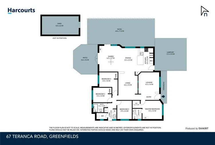 Floorplan of Homely house listing, 67 Teranca Road, Greenfields WA 6210