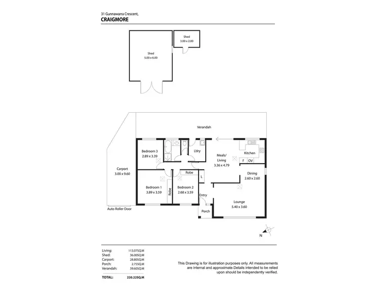 Floorplan of Homely house listing, 31 Gunnawarra Crescent, Craigmore SA 5114