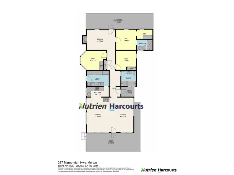Floorplan of Homely rural property listing, 337 Maroondah Highway, Merton VIC 3715