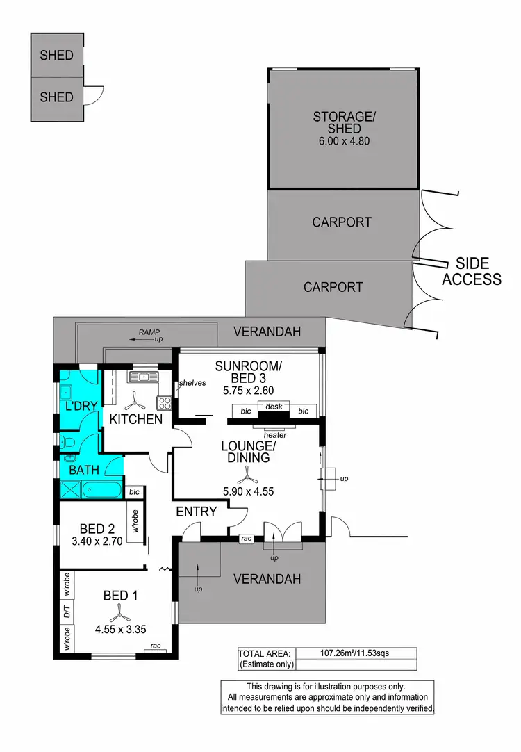 Floorplan of Homely house listing, 9 Tunbridge Street, Woodville South SA 5011