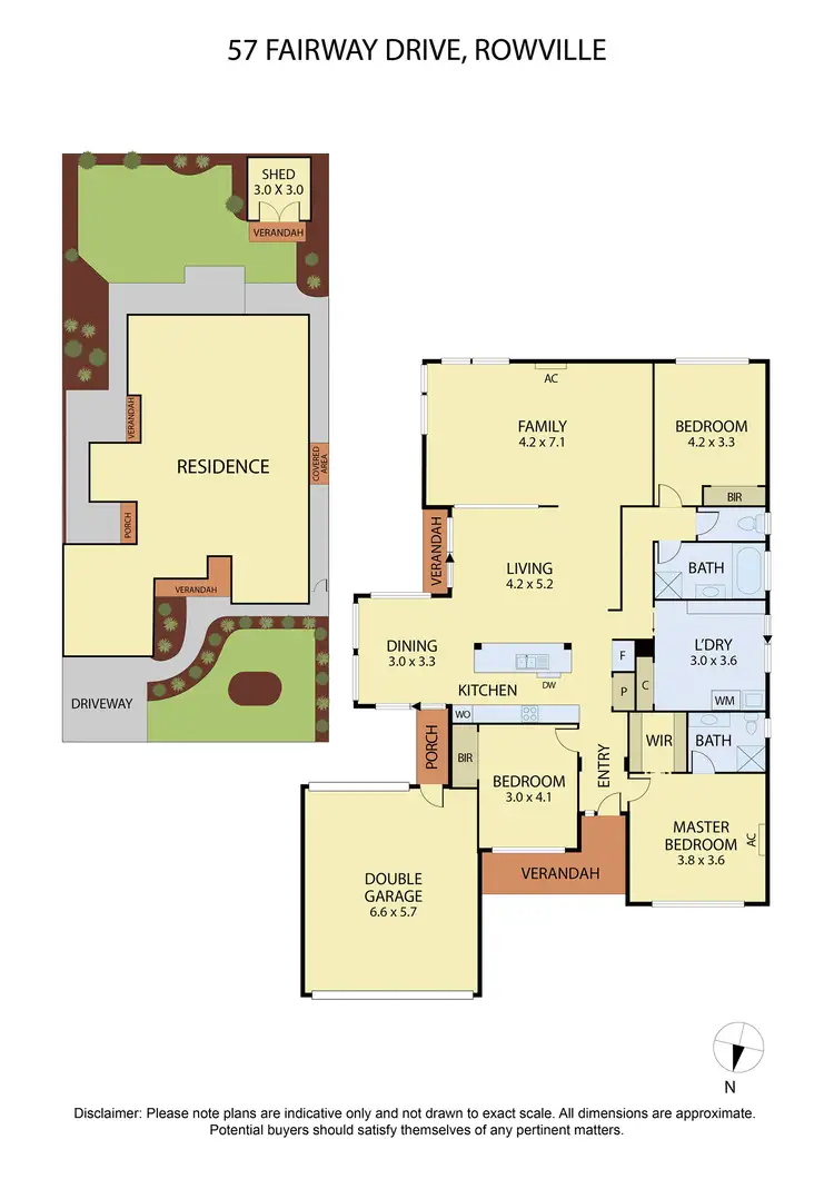 Floorplan of Homely house listing, 57 Fairway Drive, Rowville VIC 3178