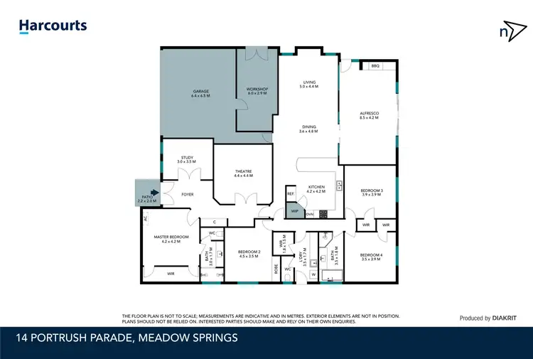 Floorplan of Homely house listing, 14 Portrush Parade, Meadow Springs WA 6210