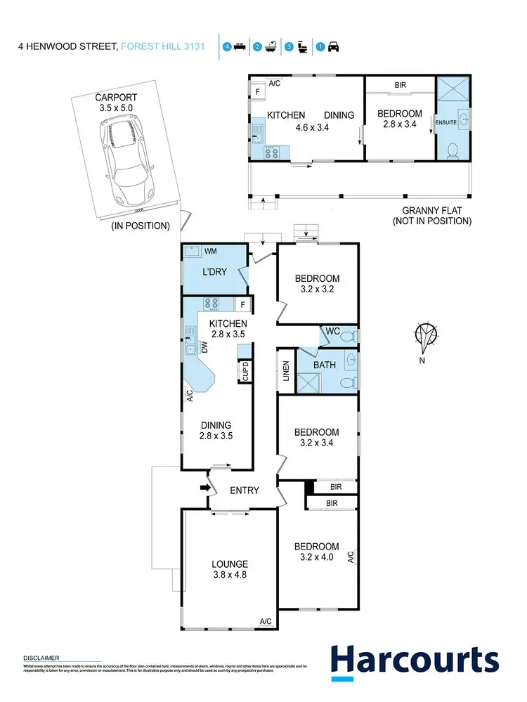 Floorplan of Homely house listing, 4 Henwood Street, Forest Hill VIC 3131